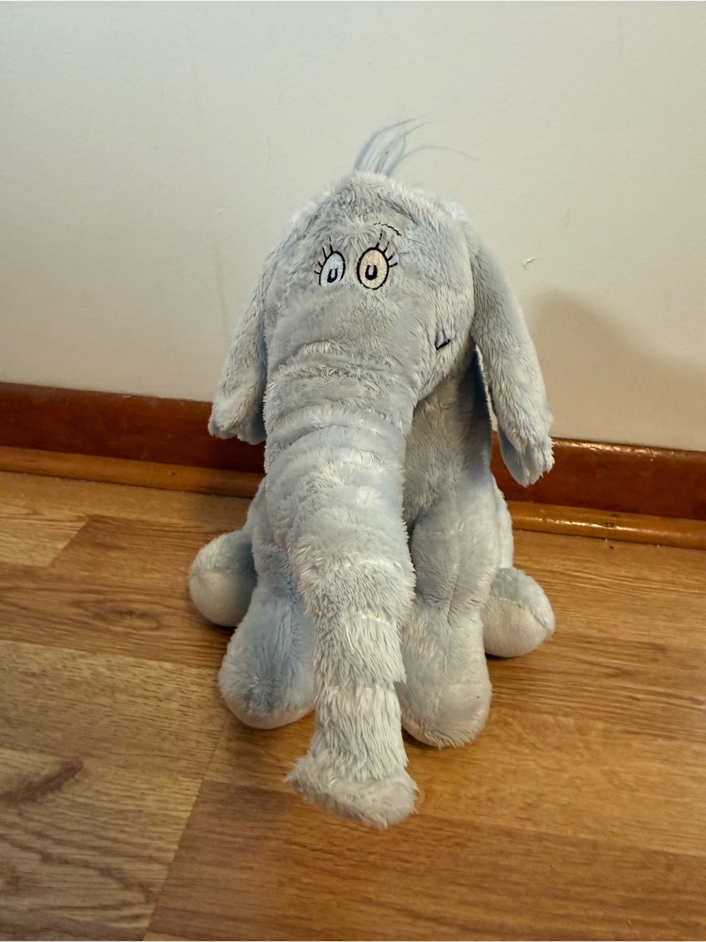 Kohls Cares Dr. Seuss Horton Hears A Who Elephant Plush Light Blue 10”